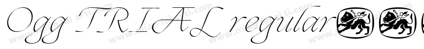 Ogg TRIAL regular字体转换